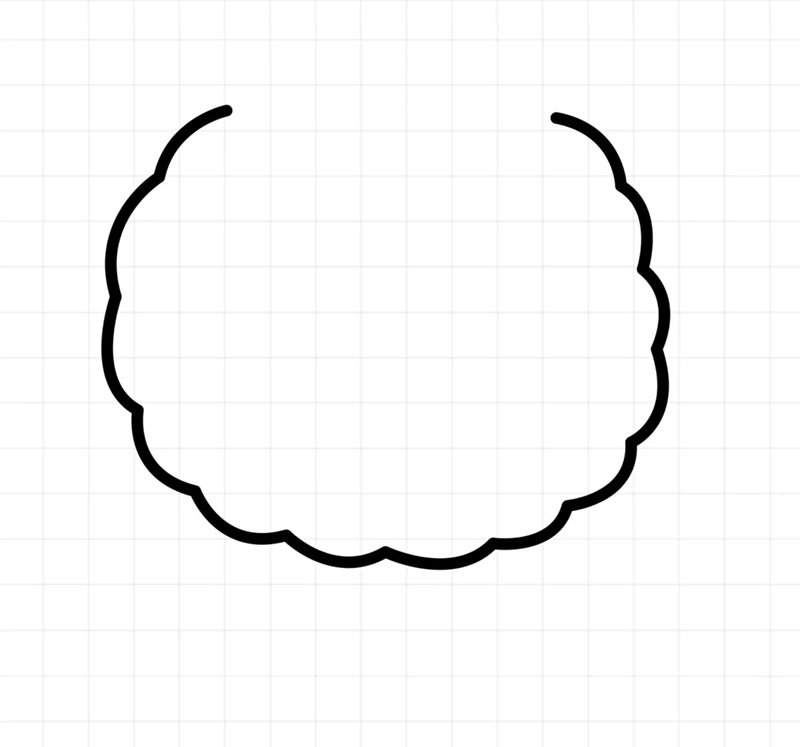 How to draw a wreath 1