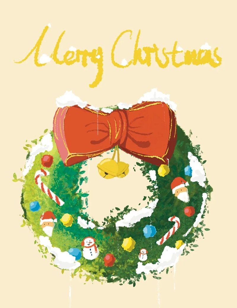 How to draw a wreath beautiful 7