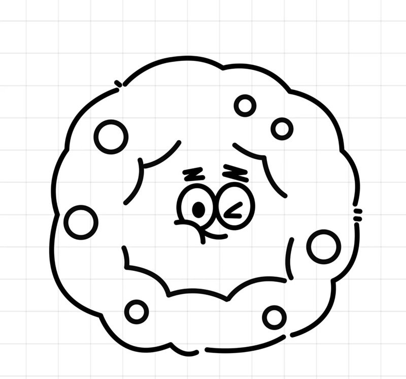 How to draw a xmas wreath 5