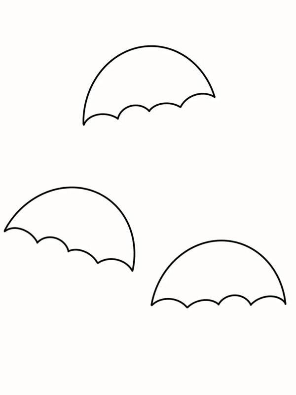 How to draw an easy umbrella 2