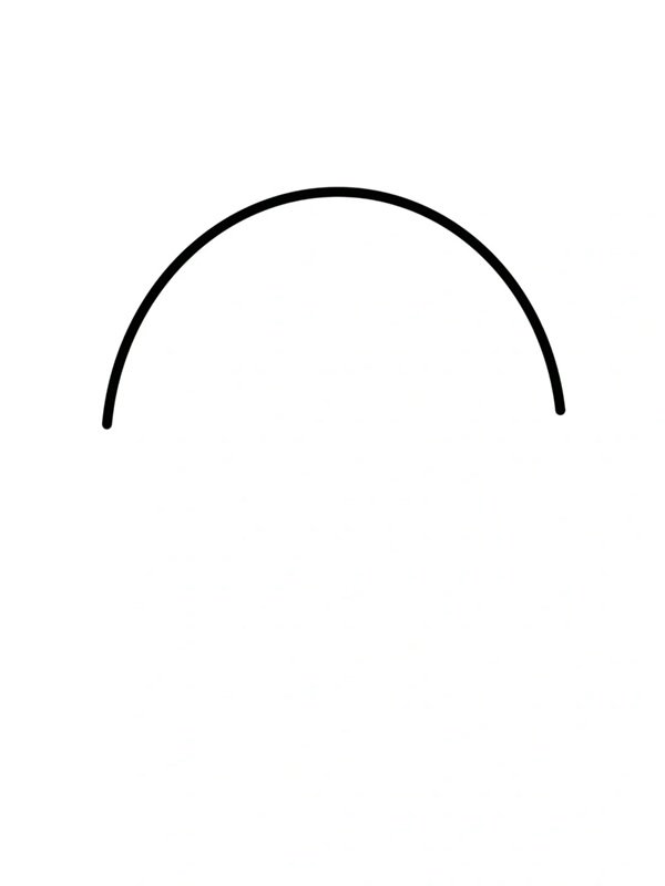 How to draw an umbrella easy 1