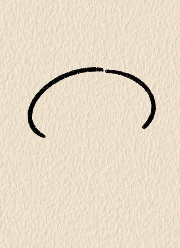 How to draw bread 1