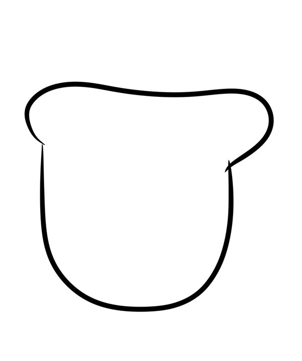 How to draw bread cute 2
