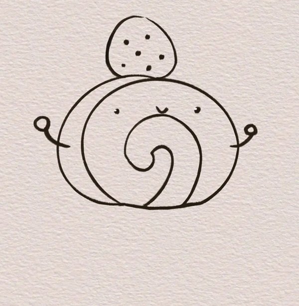 How to draw bread easy 7