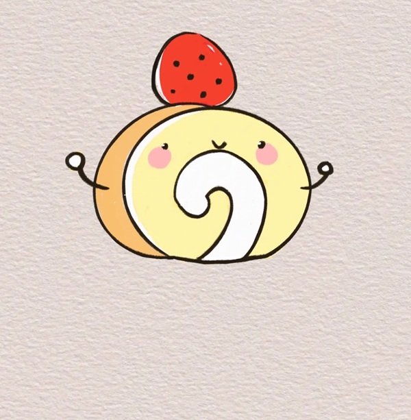 How to draw bread easy