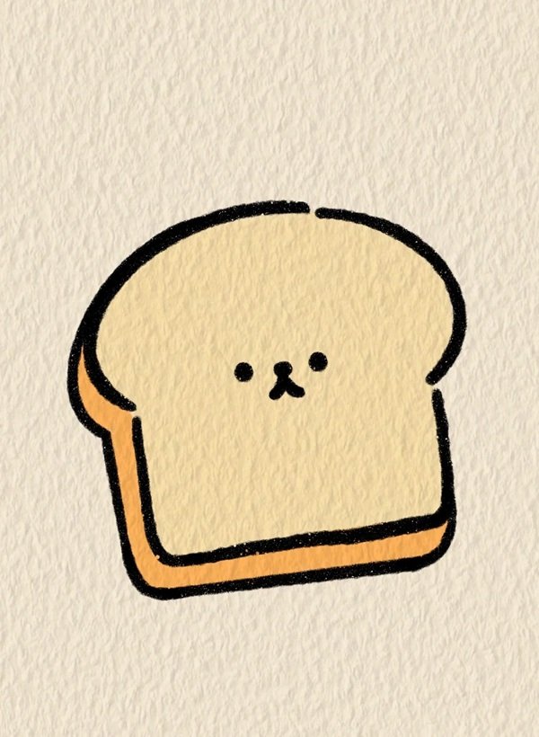 How to draw bread