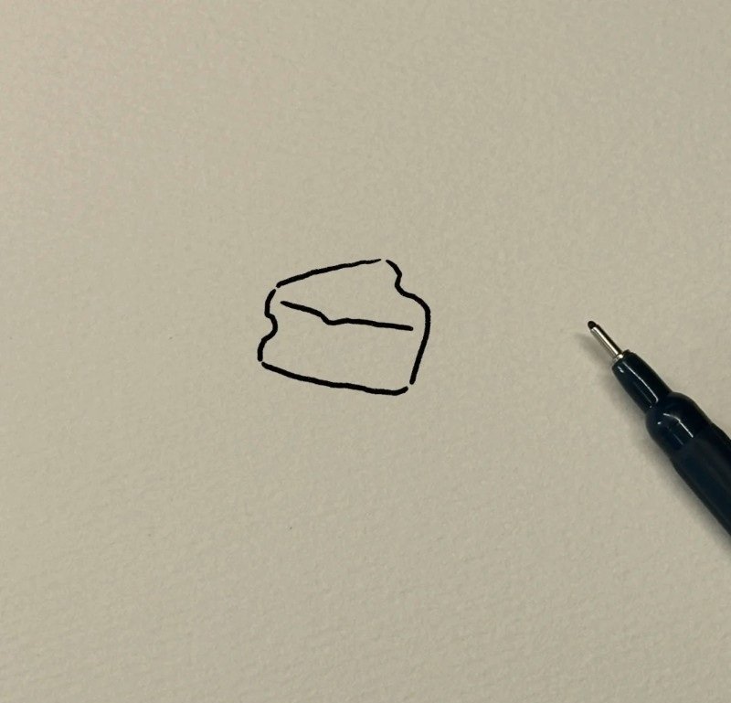 How to draw cheese for kids 2