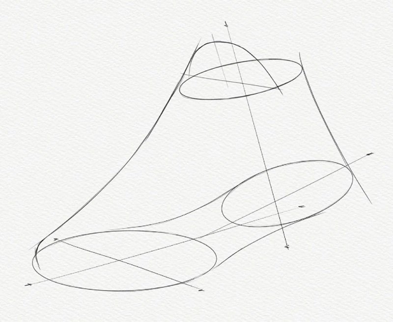 How to draw nike shoes 3