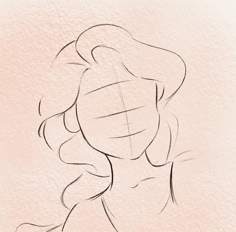 How to draw rapunzel step by step 1