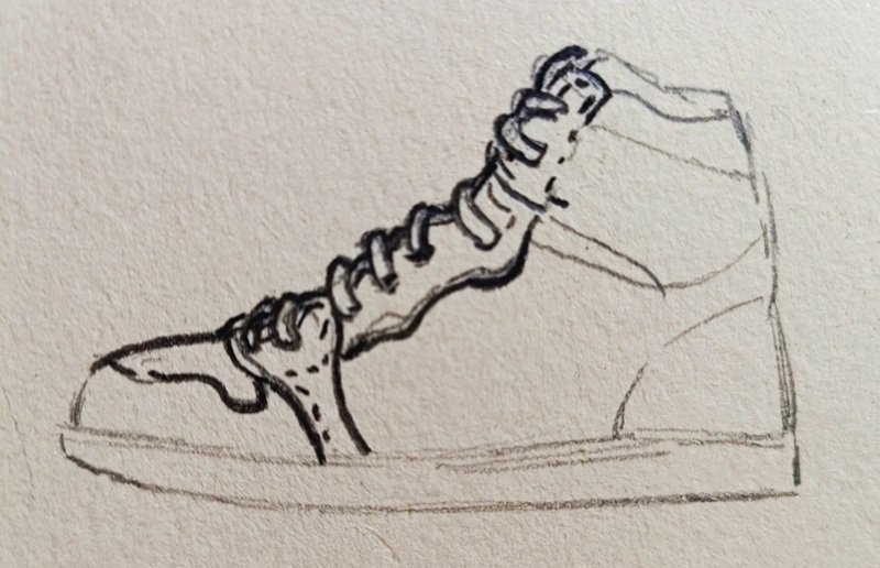 How to draw shoes nike 4