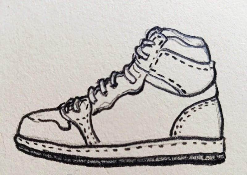 How to draw shoes nike 6