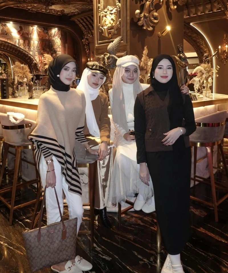 stylish hijab girl dp 17