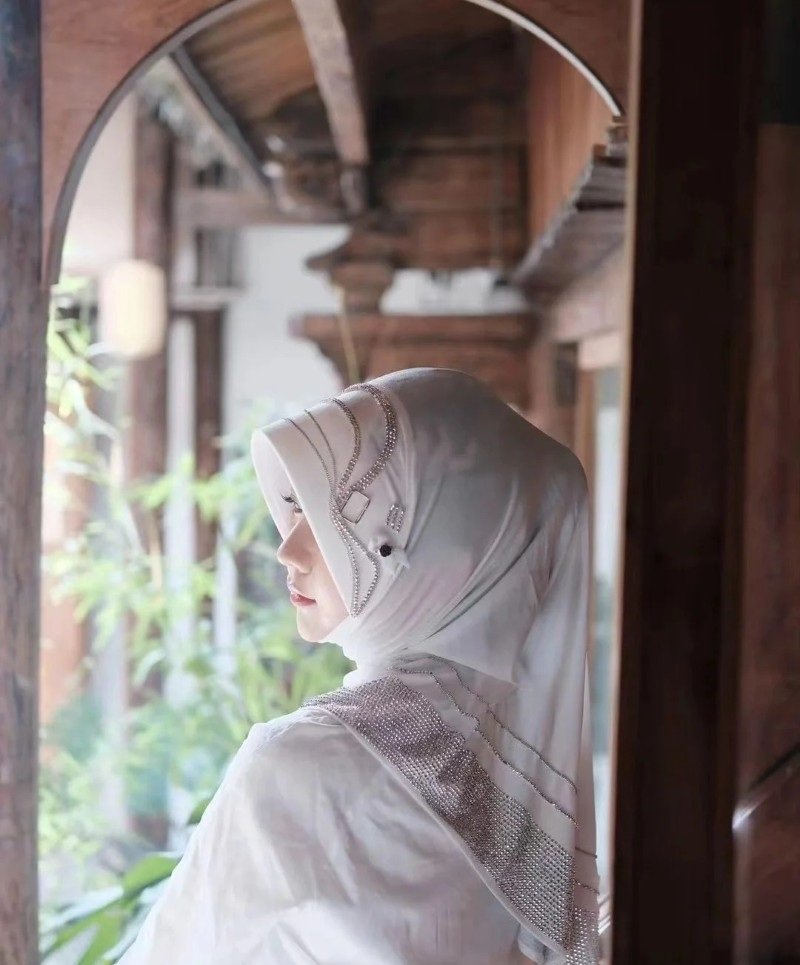 stylish hijab girl dp 34