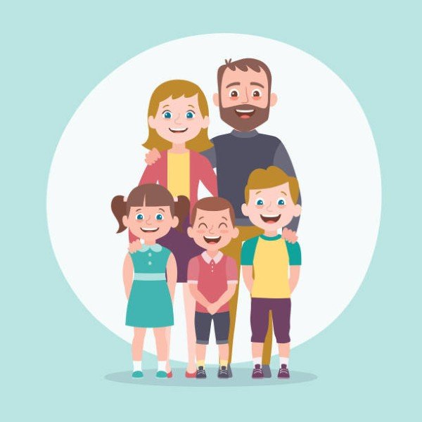 cute family group icon for whatsapp dp 3